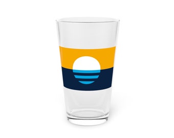 Milwaukee Flag Pint Glass, 16oz