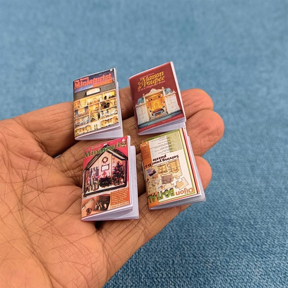 Kit libro casa delle bambole in miniatura - Oltre 100 copertine di libri vintage - Qualsiasi scala - Italia