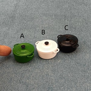 Miniatur Eintopftopf für Puppenstube 1:12 Dekoration Spielzeug Geschenk