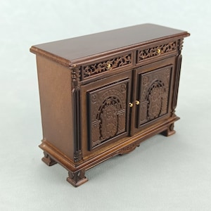 Miniature Dollhouse furniture 1:12 Scale high quality hand carved sideboard