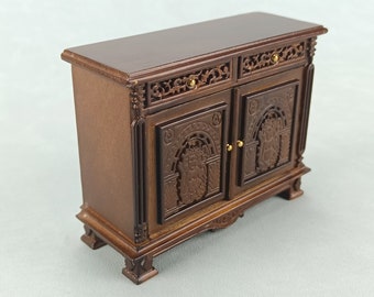 Miniature Dollhouse furniture 1:12 Scale high quality hand carved sideboard