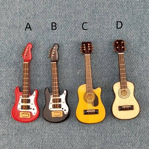 Puppenhaus Gitarre Modell Miniatur 1/12 Dekoration DIY Spielzeug Geschenk