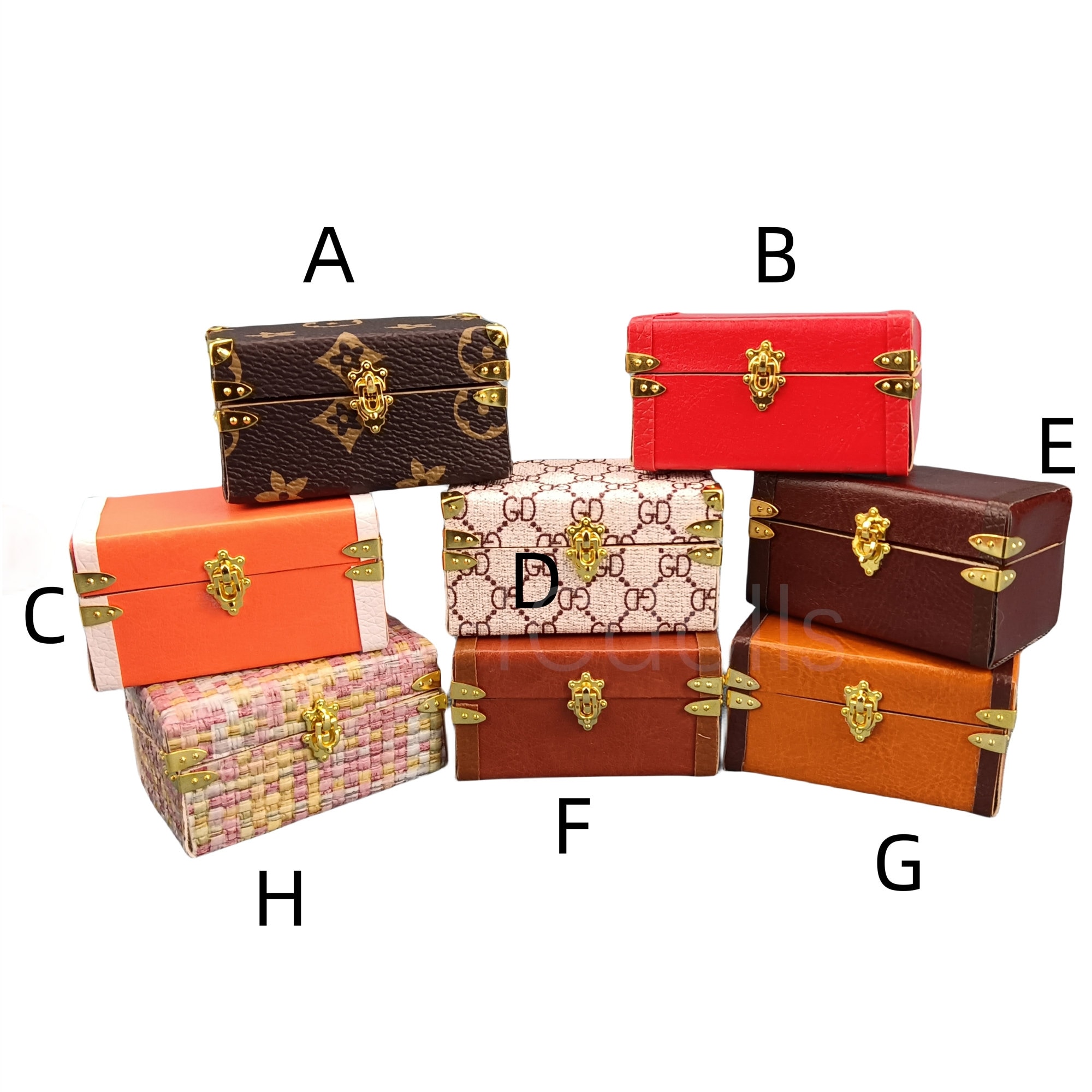 Dollhouse Miniature Brown Craft Bag - Handled Paper Bag For Miniature Displays