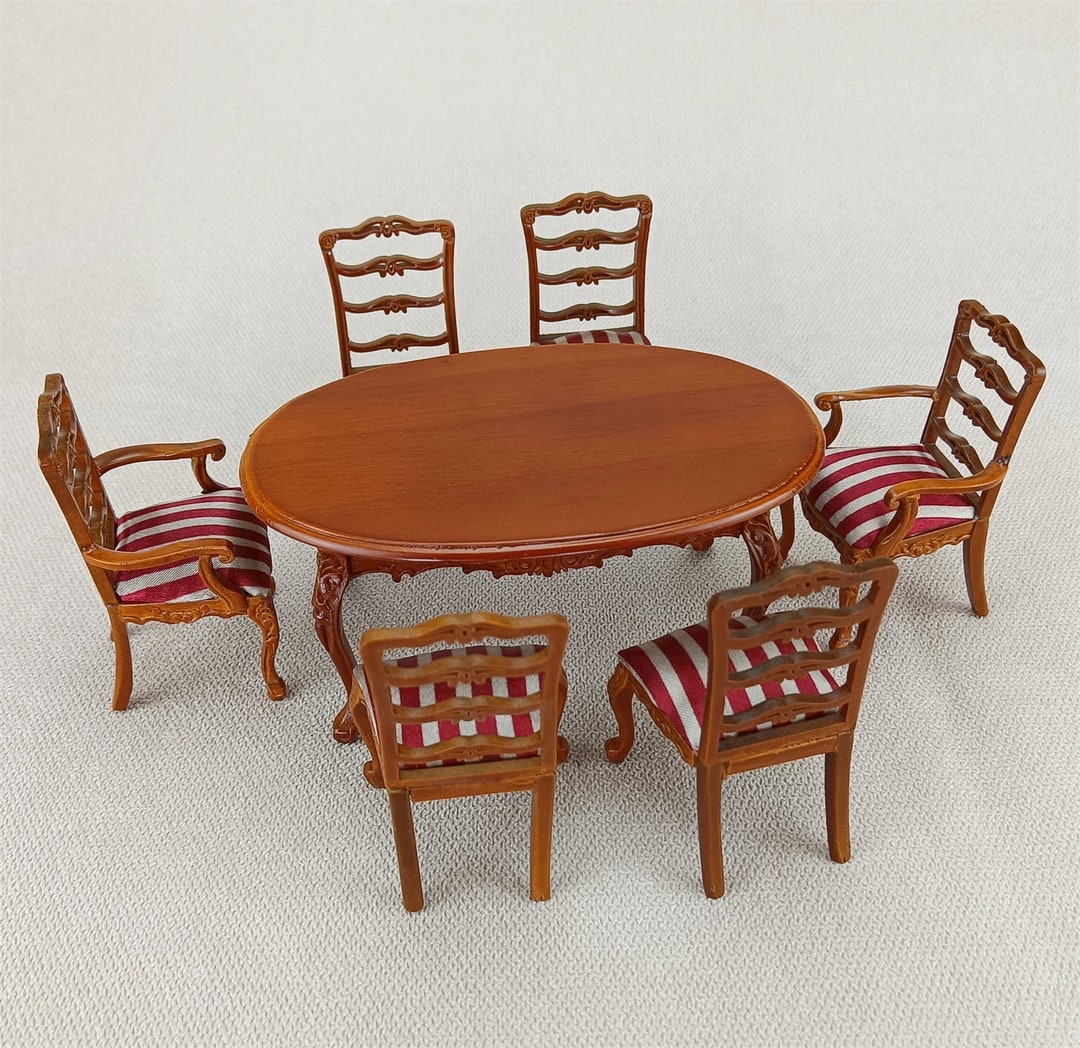 Miniature Furniture Dollhouse 112 Scale Vintage Style Hand Carved