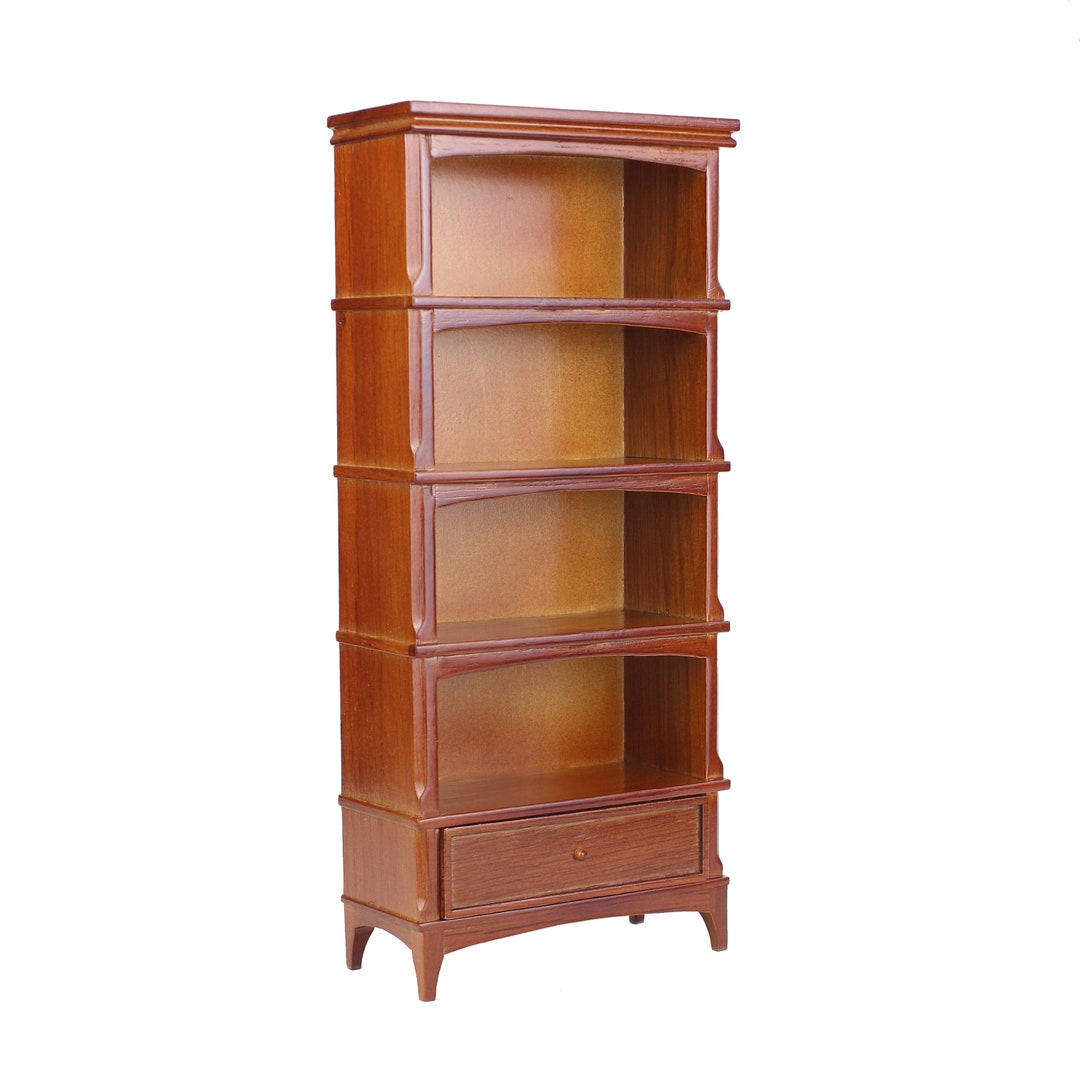 手作り木製ミニチュア本棚：1/6スケールドール用家具 - Etsy 日本