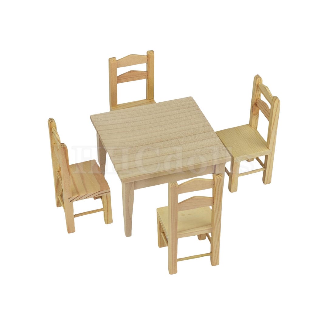 Set da tavolo da pranzo in scala 1:12, set da tavolo da pranzo