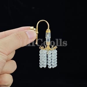 miniature light dollhouse bracket light 1/12 scale decortion diy toys gift LED can light up
