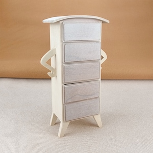 1:6 scale Dollhouse miniature furniture creative expression Multi-layer drawer cabinet