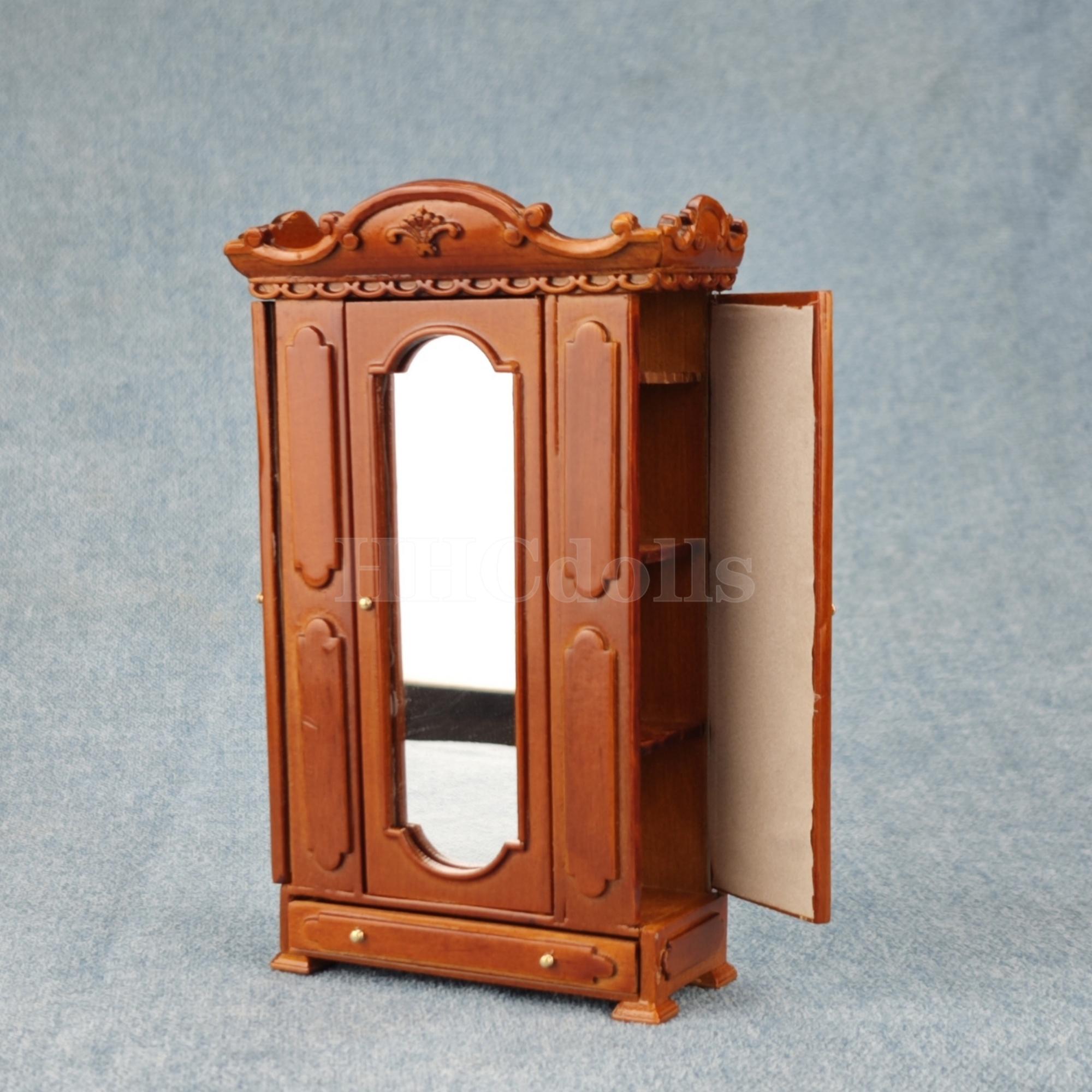 Armadio In Miniatura Fai-da-te Per Bambole In Legno &ndash; Scala 1:12, Artigianale Da Assemblare