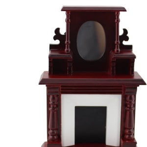 Poppenhuis schaal 1/12 miniatuur meubels klassieke open haard