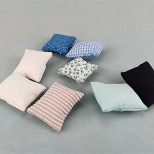 1/12 Puppenhaus Sofa Kissen für Puppenstube 1/12