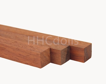 Africa Padauk tornitura di legno Penna vuota quadrata strisce di legno bastone di legno materiali artigianali