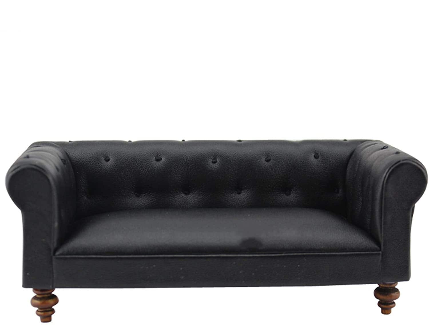 OB 11 Miniature Furniture 1/12 Scale Handcrafted Leather Sofa for Dollhouse