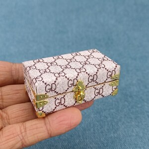 dollhouse travel suitcase miniature 1/12 scale decortion diy toys B