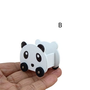 poppenhuis Giraffe en panda opbergdoos miniatuur 1/12 schaal decoratie diy speelgoed B