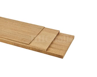Custom Sapele Wood Board: Laser Cut Craft & Model Material