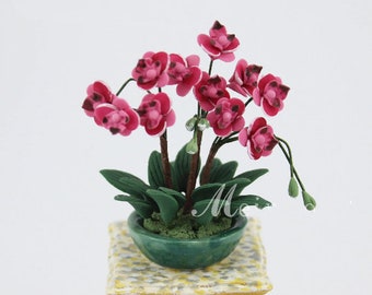 Dollhouse 1:12 Scale Miniature Potted plants BLUELOVER