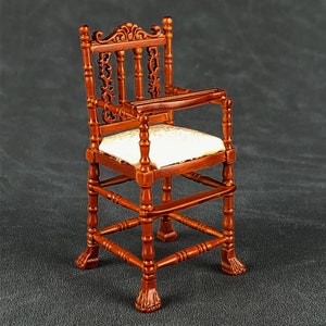 Miniature Dollhouse 1:12 Scale Handmade wooden baby chair