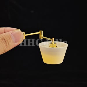 miniature light dollhouse Retractable bedside lamp 1/12 scale decortion diy toys gift LED can light up