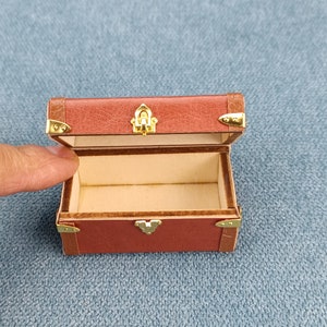 dollhouse Various color suitcase miniature 1/12 scale decortion diy toys image 10