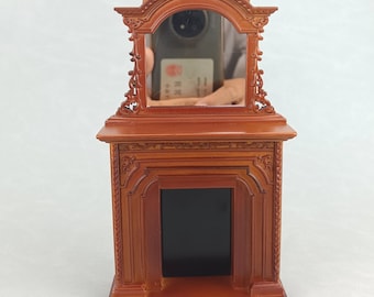 Set Bagno In Miniatura Scala 1:12 | Vecchia Toilette Vittoriana In Legno Per Case Delle Bambole