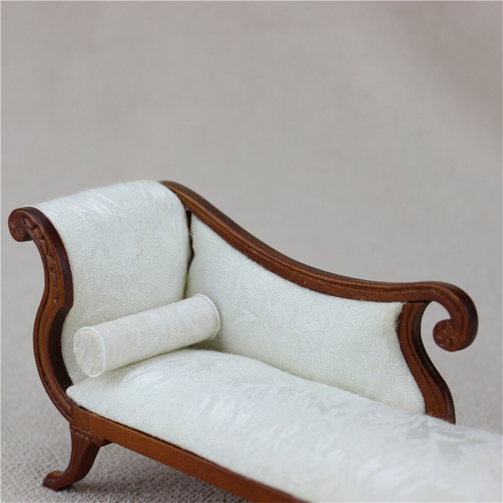 thumbnail image 2 of Dollhouse Couch 1:12 Scale Model Accessories Ornament Modern Miniature Couch 2 of 11