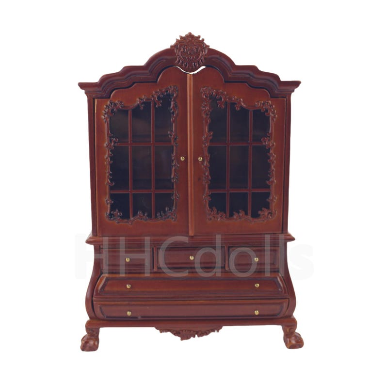 Miniature Wooden Handmade Dollhouse 112 Scale Armoire/display