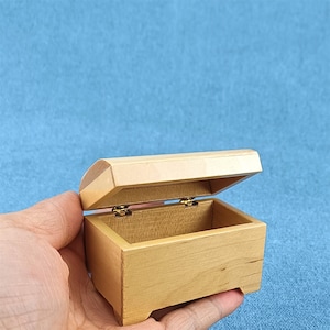 Holzkiste Puppenhaus Miniatur Möbel 1/12 unbemalt
