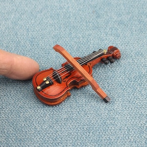 dollhouse violin Model musical instrument miniature 1/12 scale decortion diy toys