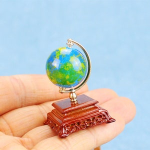 dollhouse globe miniature 1/12 scale model decortion diy toys
