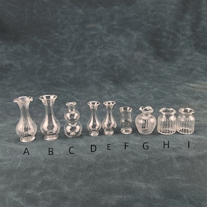 Miniatur Spielzeug Puppenhaus Dekor Geschenk 1/6 oder 1/12 Glas Flasche/Vase Modell