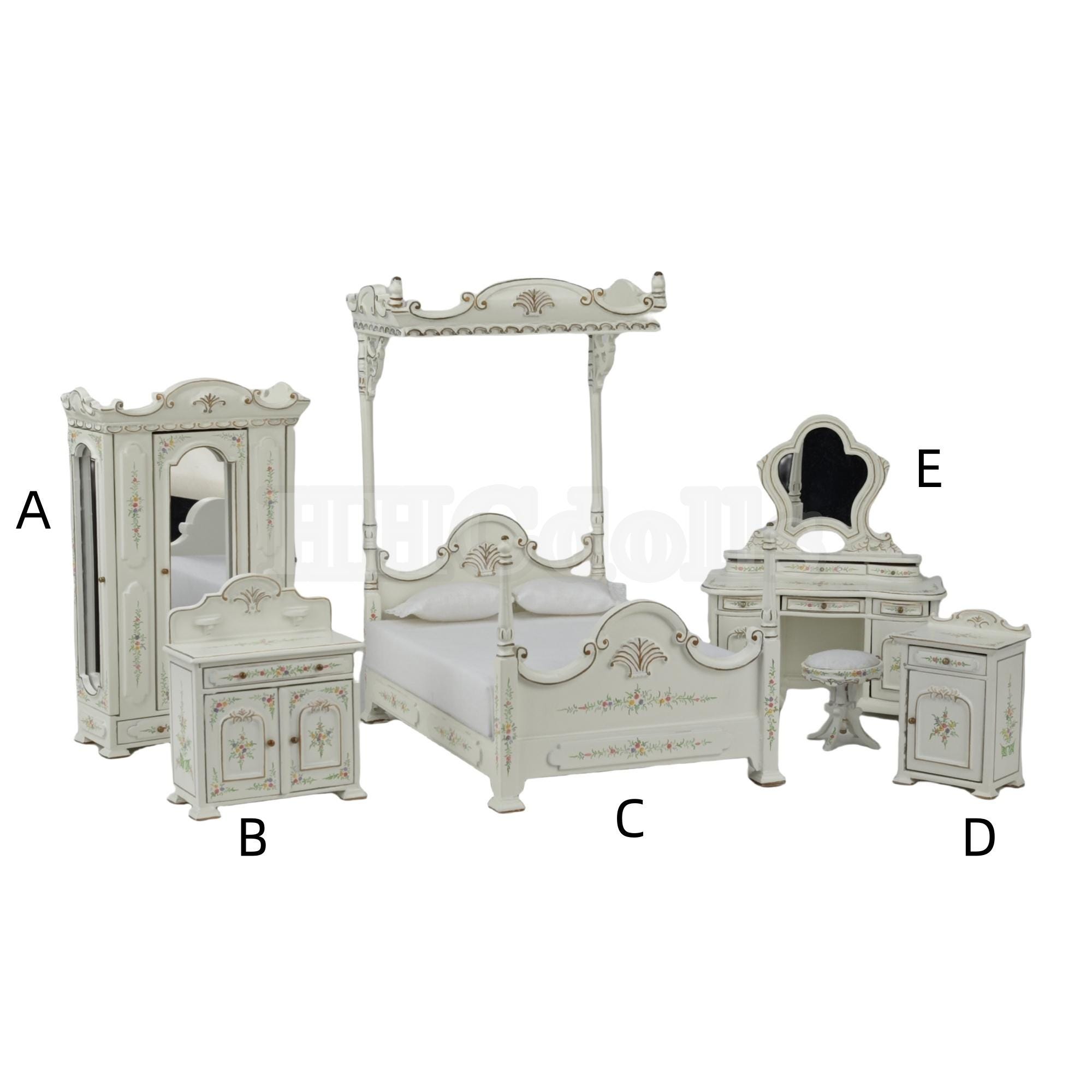 Finestra In Miniatura Scala 1:12 In Legno, Stile Cottage, Non Dipinta - HEALERWORLD
