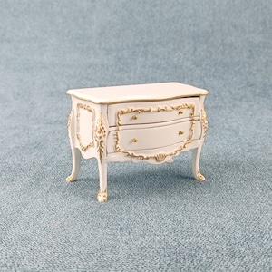 Miniatur Puppenhaus 1:12 Möbel Schrank weiß