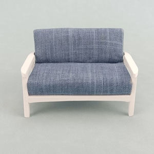 Miniature Dollhouse 1:12 Scale Handmade fabric sofa