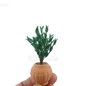 Dollhouse 1:12 Scale Miniature Potted plants Clay Model