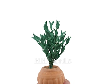 Dollhouse 1:12 Scale Miniature Potted plants Clay Model