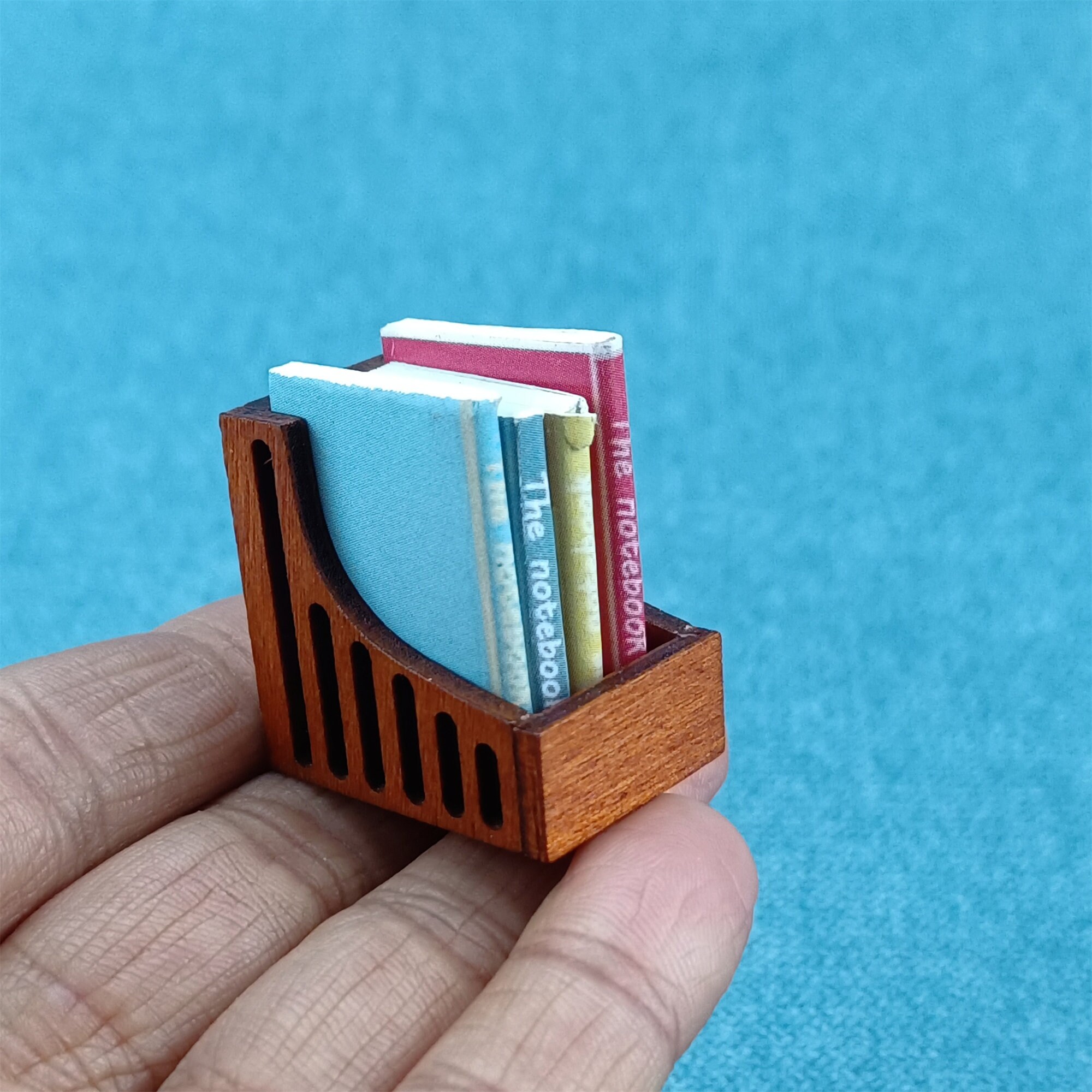 Small Wooden File Rack Dollhouse Wooden File Rack: 1/12 Scale Miniature Storage - Etsy