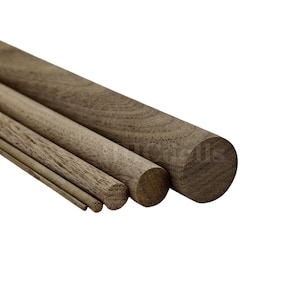 Black Walnut Wood Pen Blanks: Craft Cylindrical Rods (3-50mm Diameter)