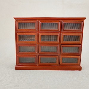 Miniatures wooden handmade locker/divider cabinet for 1/6 scale doll