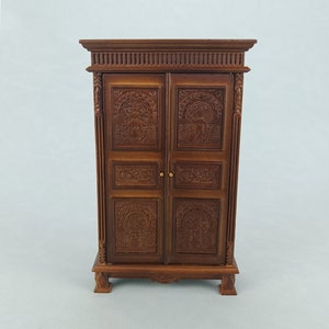 Miniatur Puppenhaus 1:12 Exquisite Holz Garderobe