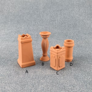 Miniature Outdoor potted Roman column model Toys Dollhouse Decor Gift 1:12