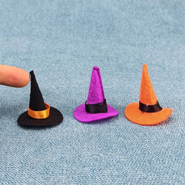 1:12 scale Miniature halloween witch hat Toys Dollhouse Gift