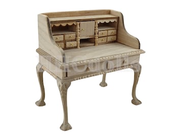 Dollhouse Miniature Furniture Well Fine Unpainted reading desk 1/12 scale