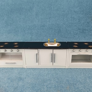 Miniature Dollhouse 1:12 Scale kitchen stove sink