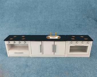 Miniature Dollhouse 1:12 Scale kitchen stove sink