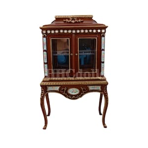 Miniature Dollhouse 1:12 Scale handmade painted Collection cabinet/Display cabinet