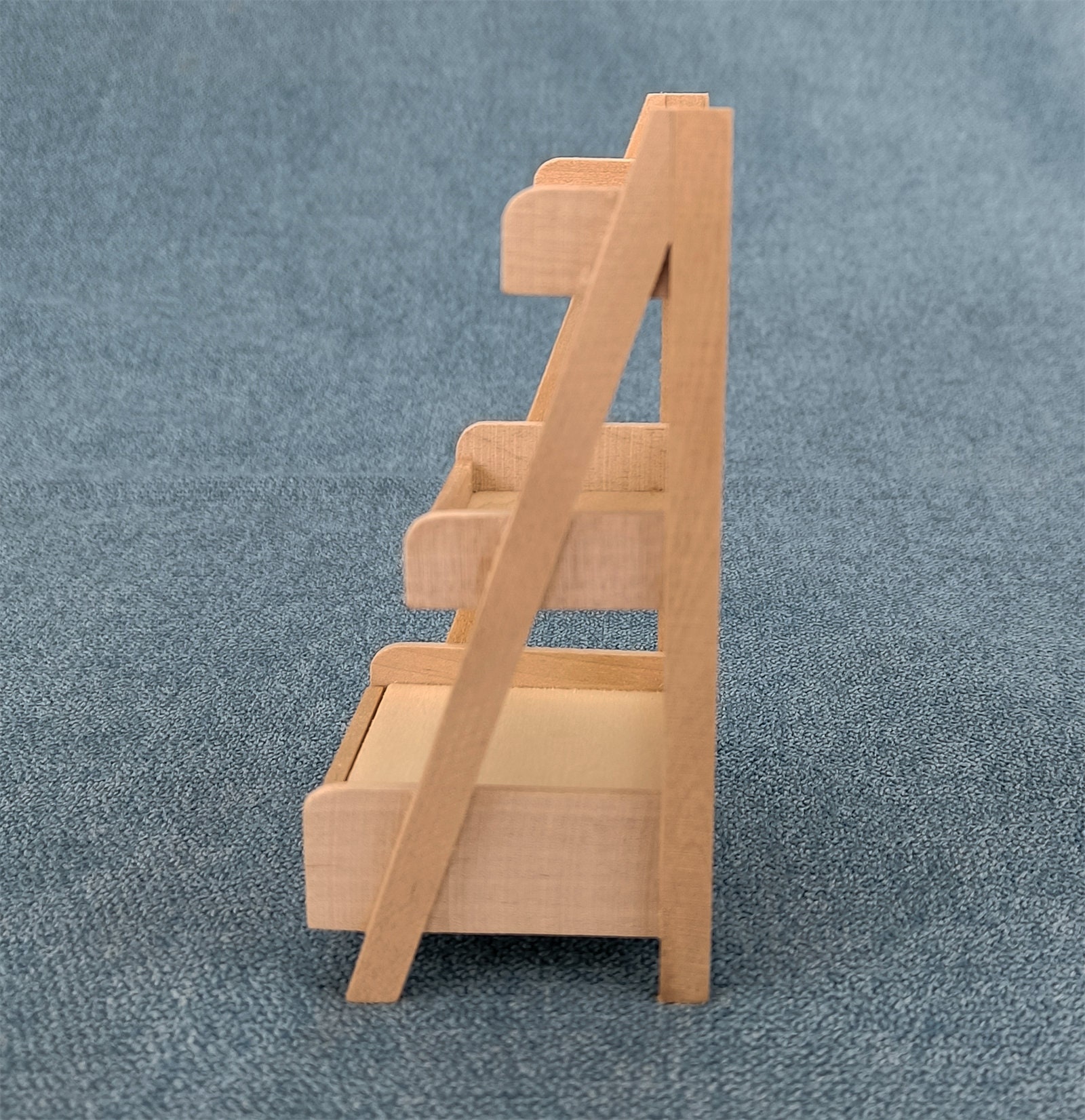 Miniatur Blumenständer Für Puppenhaus – 1:12 Maßstab, Holz, 3-stöckig, DIY Garten-Deko