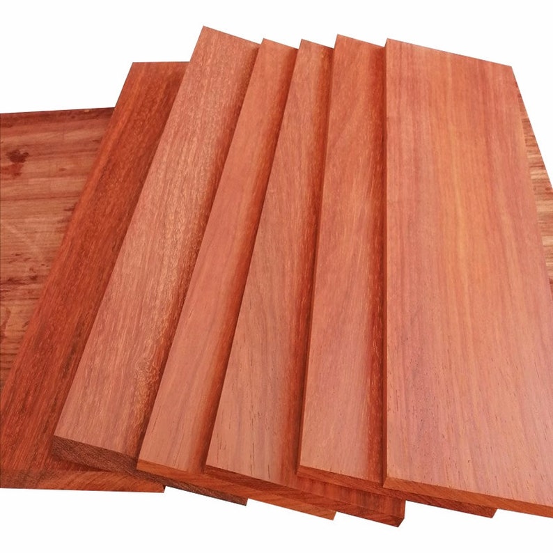 Africa Padauk Lumber Boards/thin wooden board/craft board/Laser cutting board CNC processing board image 3