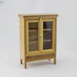 1/12 Scale Miniature Furniture Handcrafted Wooden Lovely Cabinet For Dollhouse