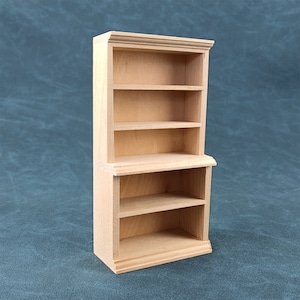 Holzspielzeugschrank Puppenhaus Miniaturmöbel 1/12 unbemalt